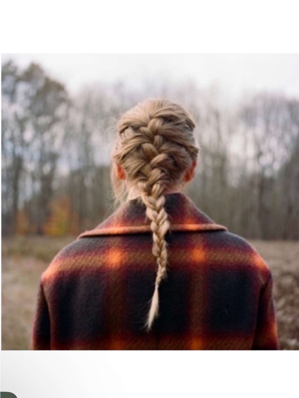 Evermore Taylor Swift Flannel Plaid Old Navy Boyfriend Shirt Cotton Button Down - Picture 6 of 6